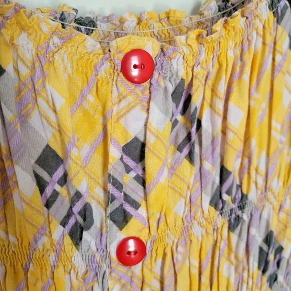 ‼️SOLD‼️Handmade Vintage Off the Shoulder Peasant Dress from Italy 🇮🇹 - Picture 9 of 13